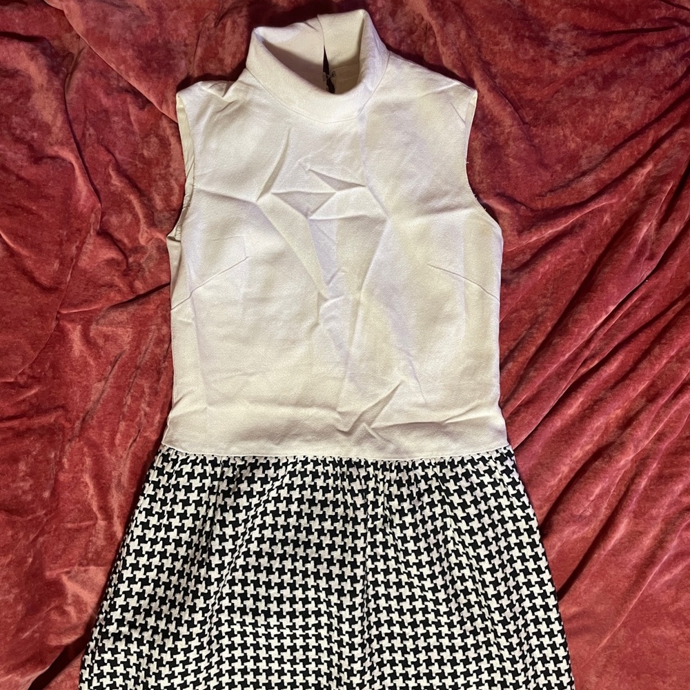 Vintage Black and White Mod Dress